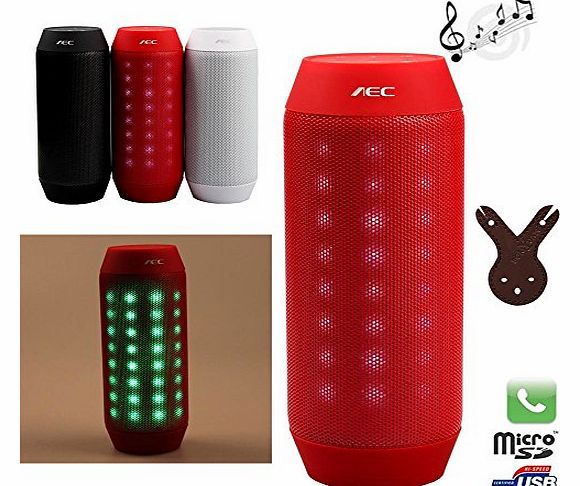 Boriyuan BQ615 Suspended decline HiFi sound effects Wireless bluetooth speaker 80 LED lights Outdoor car family reunion wireless bluetooth speakers support TF FM Mic for Apple iphone 4/4S,iPhone5/5S,