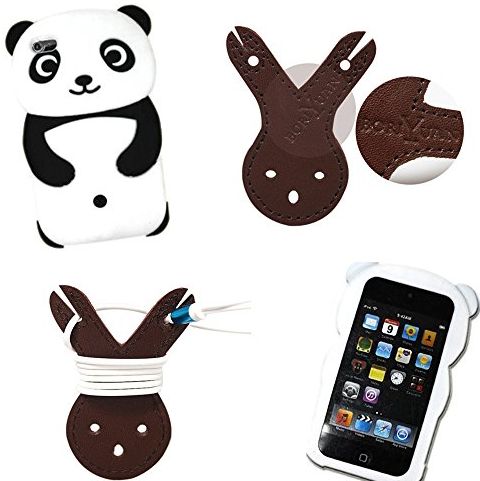 Global 3D Cute Panda Silicone Jelly Skin Soft Case Cover for Apple IPod Touch 4 4th Gen Generation