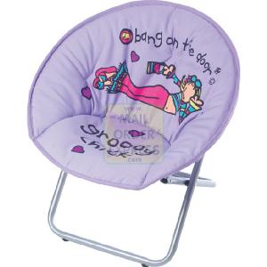 Born To Play Bang On the Door Groovy Chick Folding Chair Lilac