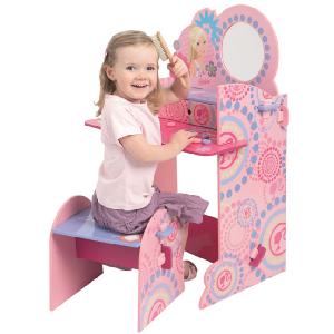 Born To Play Barbie Playful Places Wooden Vanity Stool
