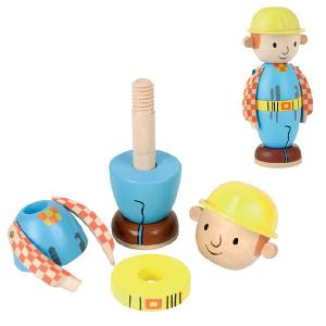 Born To Play Bob The Builder Wooden Stack n Turn
