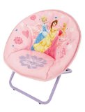 Disney Princess Hearts And Crowns Metal Round Fold Up Chair