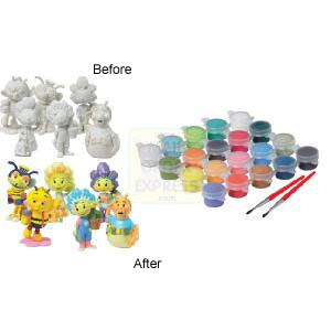 Fifi and the Flowertots Set of 6 Figures to Paint