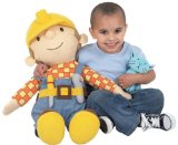 Born To Play Giant 70cm Bob The Builder With Pilchard Beanie