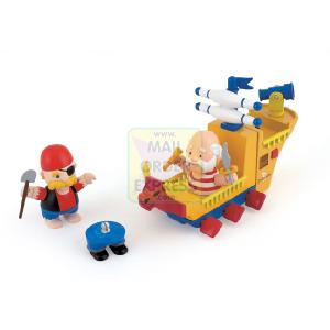 Born To Play Odd Bodz The Sea Dragon Pirate Ship with 2 Figures