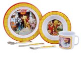 Born To Play Rupert Bear 6 Piece Tableware Set