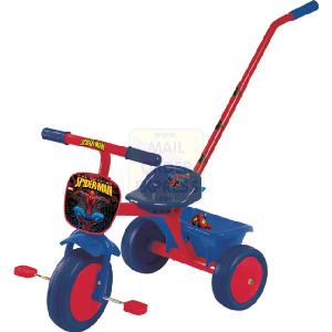 Born To Play Spiderman Trike With Parent Pole