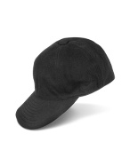 Black Signature Cashmere Baseball Cap