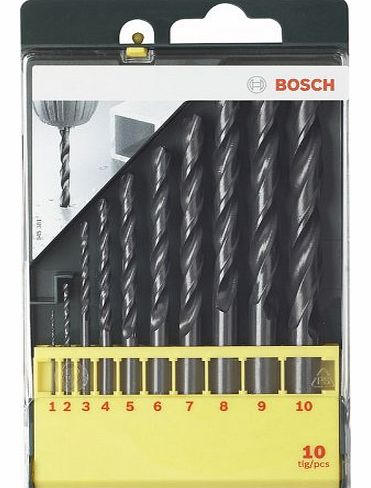 Bosch 10 Piece Metal HSS-R Drill Bit Set