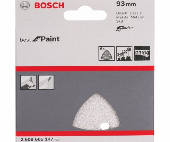Bosch 2608605147 93 mm Sanding Sheets for Delta Sanders