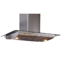 90cm Island Hood Flat Glass DIE975AGB - Brushed Steel
