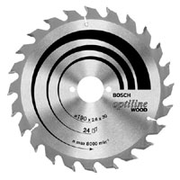 Bosch Circular Saw Blade Optiline Wood 160 X 20 X 2.6 36 Z