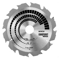 Bosch Construction Bench Circular Saw Blade Table Construct Wood 600 x 30 x 4.0 40 Z
