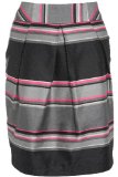 Bosch Garden plannedoducts (First Order Account) PRINCIPLES - Pink And Grey Stripe Tulip Skirt - Grey - Size 18