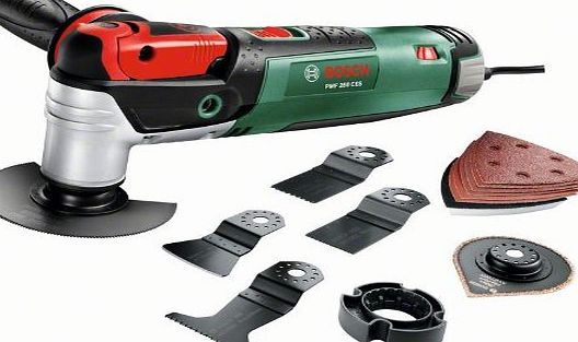 Bosch PMF 250 CES Set Multi-Functional Allrounder with Keyless Accessory Change includes 15 Accessories