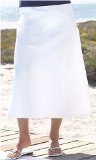 Bosch Power Tools (First Order Account) Penny Plain - White 16long Linen Mix Skirt