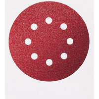 Bosch Sanding Sheets 125mm - 60 Grit - Red (Wood Top) Pack Of 50