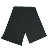 Boss Albas Dark Grey Tassle Scarf