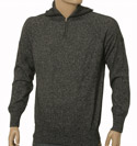 Boss Black Fleck 1/4 Zip High Neck Sweater - Green Label