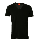 Black V-Neck T-Shirt (Tyll) (EX Display)