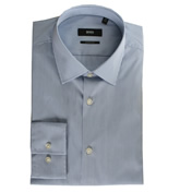 Boss Blue Check Long Sleeve Shirt (Lenz)
