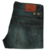 Blue (Orange 41) Comfort Fit Jeans -