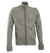 Boss Bosa 01 Grey Full Zip Sweatshirt