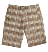 Boss Brown Check Comfort Fit Shorts (Skayler)