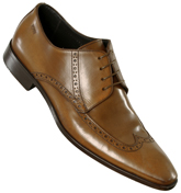 Brown Leather Brogue Shoes (Zante)