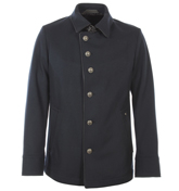 Boss Cadmont Navy Shorn Wool Blend Jacket