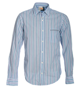 Boss CielonuovoE Blue, Purple and White Stripe