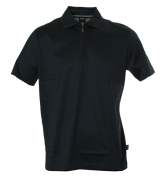 Dark Navy 1/4 Zip Polo Shirt (Verona)