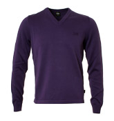 Boss Dark Purple V-Neck Sweater (Vincent PD)