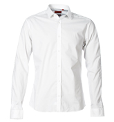 Enox White Slim Fit Shirt