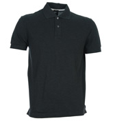 Firenze Logo Dark Grey Pique Polo Shirt