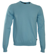 Gent-Soft Aqua Crew Neck Sweater
