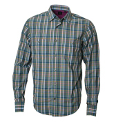 Green Check Long Sleeve Shirt (Marcello 1)