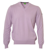 Boss Green Lilac V-Neck Sweater (Veeh)