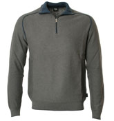 Boss Grey 1/4 Zip Sweater (Marceli)