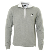 Grey 1/4 Zip Sweatshirt (Sondrio)