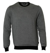 Boss Grey and Black Stripe Sweater (Matthies)