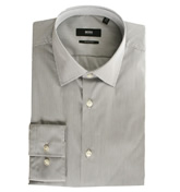 Boss Grey Check Long Sleeve Shirt (Lenz)