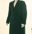 Grey Striped Cashmere Single Breasted Overcoat - Black Label
