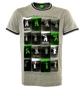 Grey T-Shirt with Printed Design (Toxy)