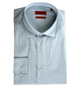 HUGO Blue and White Stripe Long Sleeve Shirt