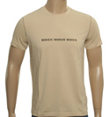 Boss Hugo Boss Beige Slim Fit T-Shirt (Lecco)