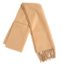 Hugo Boss Beige Tassle Scarf
