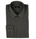 Boss Hugo Boss Black and White Pin-Stripe Long Sleeve Shirt (Enzo)
