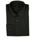 Boss Hugo Boss Black and White Stripe Long Sleeve Shirt (Enzo)