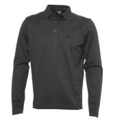 Hugo Boss Black Long Sleeve Polo Shirt (Ravenna)